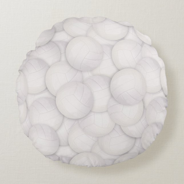 Volleyball Pattern Throw Pillow (Front)