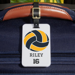Volleyball Personalised Custom Team Bag Tag Gift