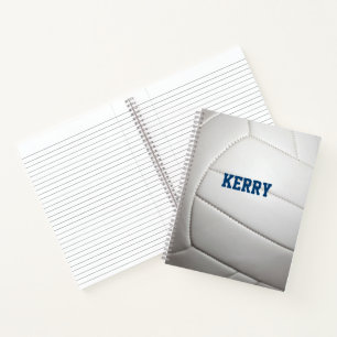 Volleyball Personalised Spiral Notebook