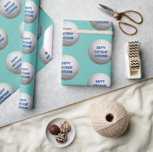 Volleyball Personalised Wrapping Paper