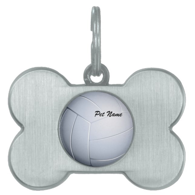 Volleyball Pet Name Template Pet Tag (Front)
