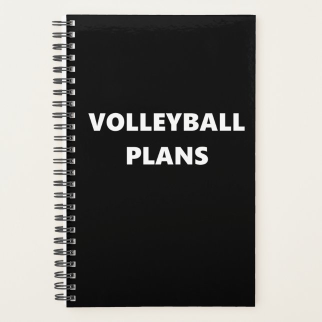 Volleyball Planner Sports Theme Volleyball Plans (Front)