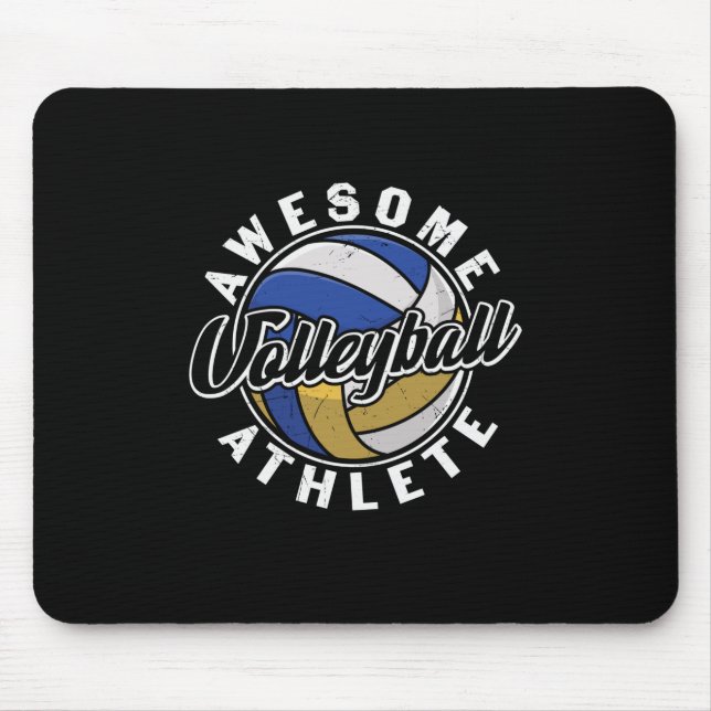 Volleyball Player | Awesome Volleyball Mouse Mat (Front)