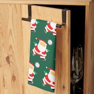 Volleyball Player Christmas Towel