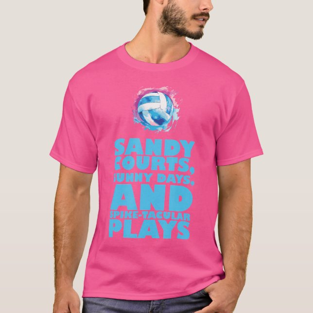 Volleyball Player Coach Training Game Beach Volley T-Shirt (Front)