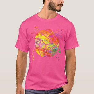 Volleyball Player Colorsplash Girls Beach Volleyba T-Shirt