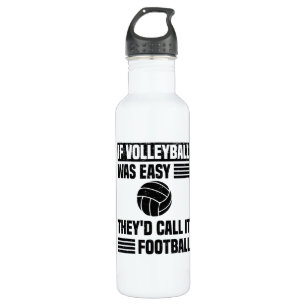 Volleyball Player Comparing Soccer Volleyball 710 Ml Water Bottle