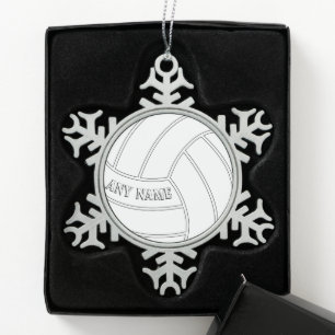 Volleyball Player Custom Text Christmas Ornament