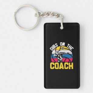 Volleyball Player Dibs On The Coach Key Ring