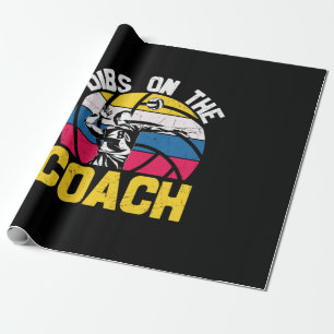 Volleyball Player Dibs On The Coach Wrapping Paper