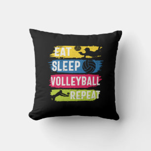 Volleyball Player Eat Sleep Volleyball Repeat Cushion