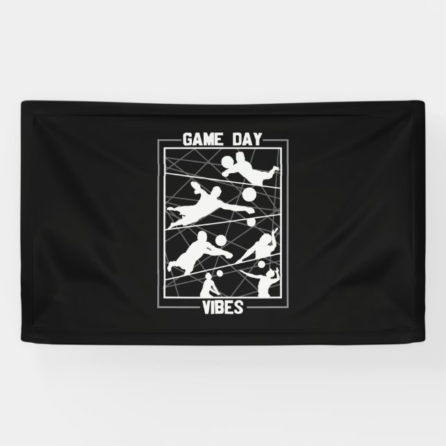 Volleyball Player | Game Day Vibes Banner (Horizontal)