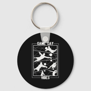 Volleyball Player Game Day Vibes Key Ring