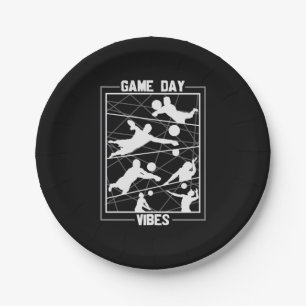Volleyball Player   Game Day Vibes Paper Plate