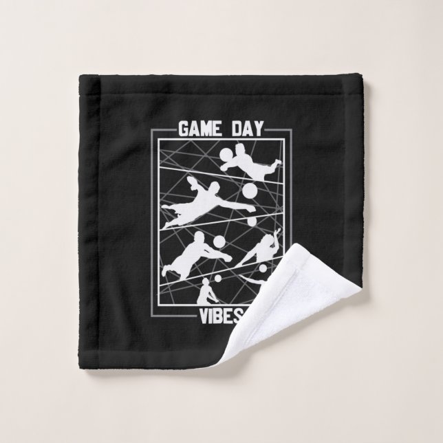 Volleyball Player | Game Day Vibes Wash Cloth (Wash Cloth)