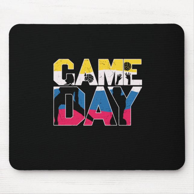 Volleyball Player | Game Day Volleyball Mouse Mat (Front)