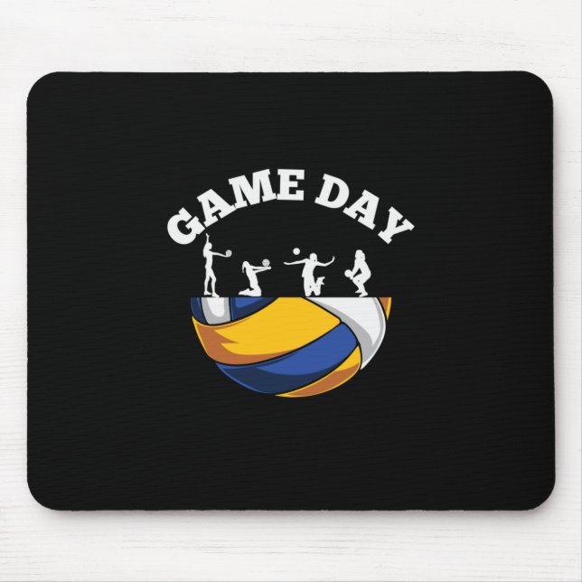 Volleyball Player | Game Day Volleyball Mouse Mat (Front)