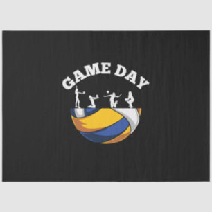 Volleyball Player   Game Day Volleyball Tissue Paper