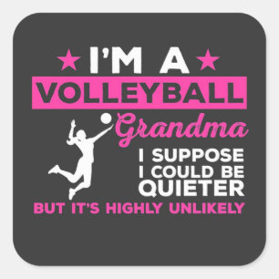 Volleyball Player Gift   Funny Volleyball Grandma Square Sticker