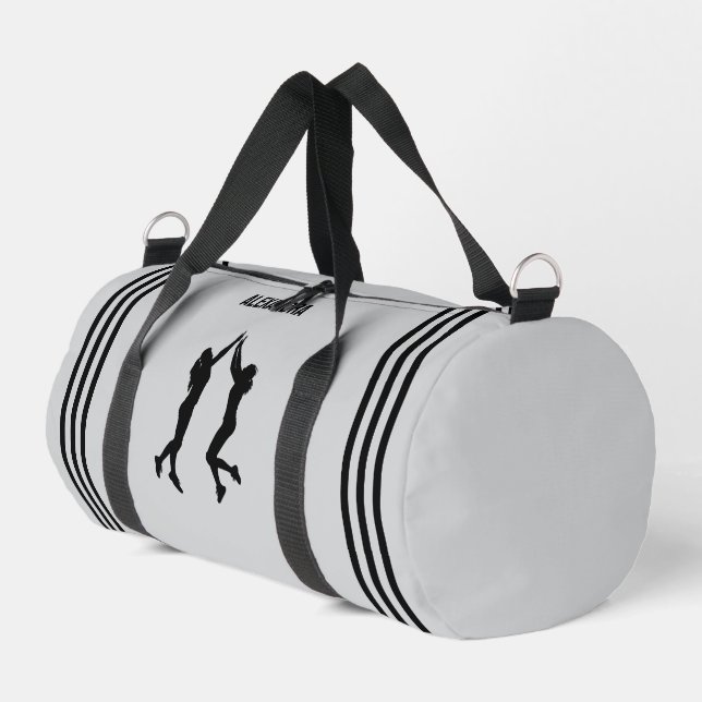Volleyball Player Girl, Birthday Gift, Team Duffle Bag (Left Corner)