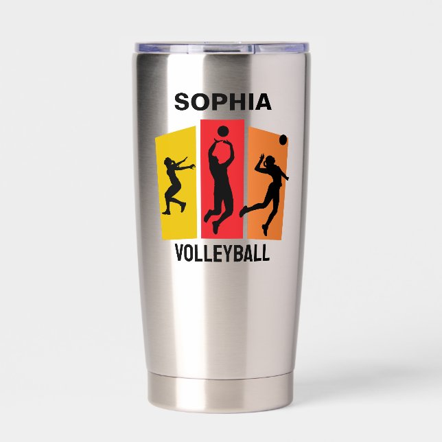 Volleyball Player Girl, Sport Girl Insulated Tumbl Insulated Tumbler (Front)