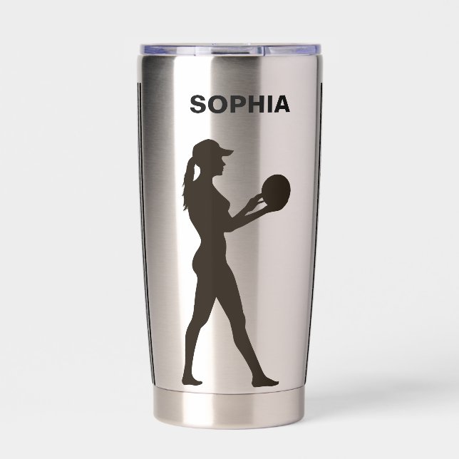 Volleyball Player Girl, Sport Girl Insulated Tumbler (Front)