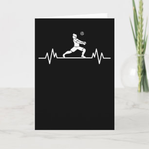 Volleyball Player Heartbeat Beach Funny Sport Gift Card