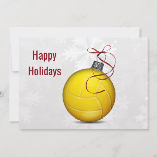 volleyball player Holiday Greeting Cards