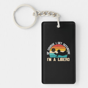 Volleyball Player I Am A Libero Key Ring