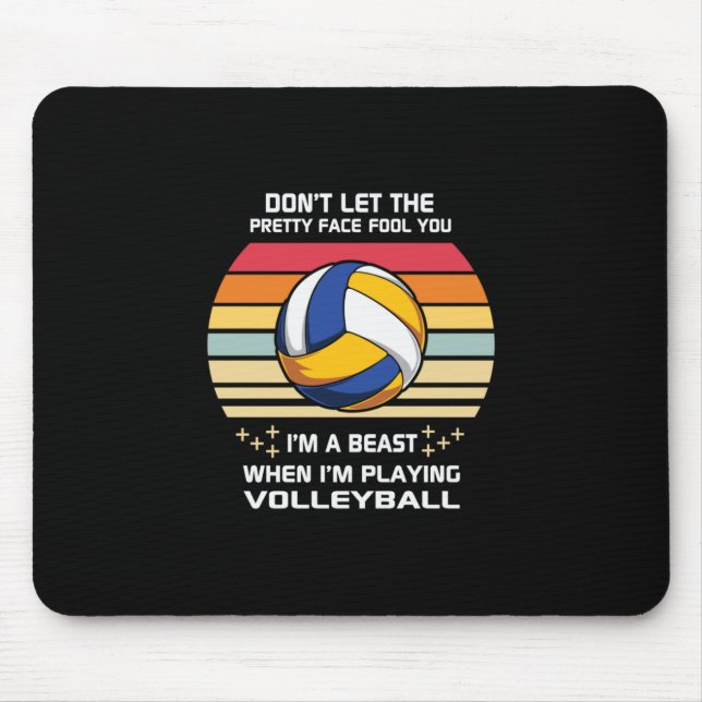 Volleyball Player | I Am Playing Volleyball Mouse Mat (Front)