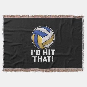 Volleyball Player I Would Hit That Throw Blanket