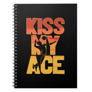 Volleyball Player Kiss My Ace Notebook