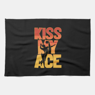 Volleyball Player   Kiss My Ace Tea Towel