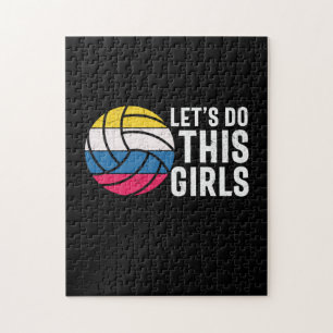 Volleyball Player   Let Do This Girls Jigsaw Puzzle