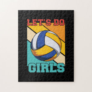 Volleyball Player   Lets Do Volleyball Girls Jigsaw Puzzle