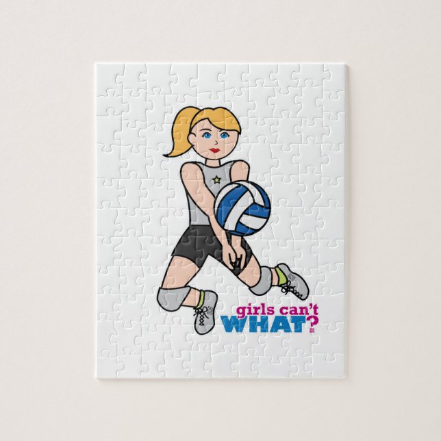 Volleyball Player - Light/Blonde Jigsaw Puzzle (Vertical)
