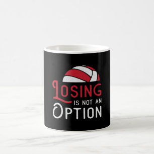 Volleyball Player Losing Is Not An Option Beach Coffee Mug