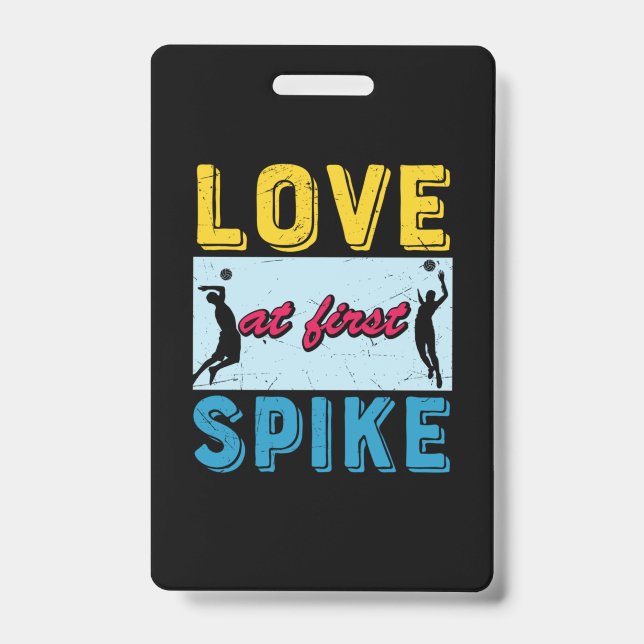 Volleyball Player | Love At First Spike ID Badge (Front)
