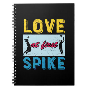 Volleyball Player   Love At First Spike Notebook