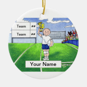 Volleyball Player - Male Ceramic Tree Decoration