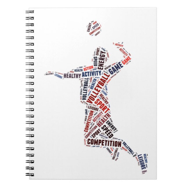 Volleyball player notebook (Front)
