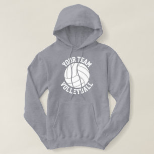 Volleyball Player or Coach Custom Team Name Sports Hoodie