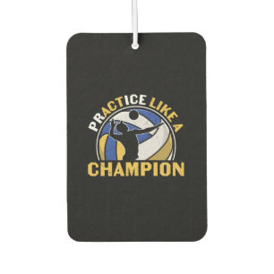 Volleyball Player   Practice Like A Champion Car Air Freshener