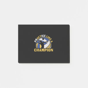 Volleyball Player   Practice Like A Champion Post-it Notes