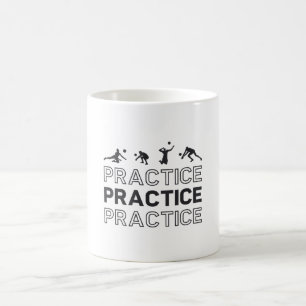 Volleyball Player Practice Practice Practice Gift Coffee Mug
