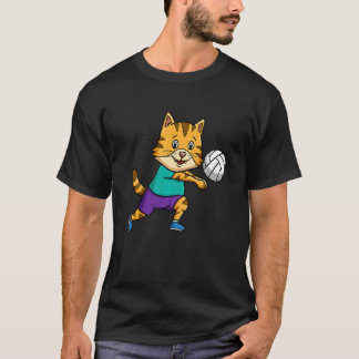 Volleyball Player Spike Net Cat Whisperer   T-Shirt