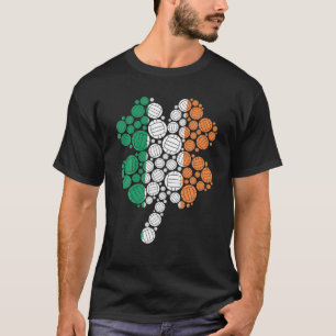 Volleyball Player St Patrick's Day Clover Irish T-Shirt