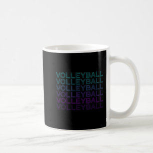 Volleyball Player Team Coach Trainer Retro Coffee Mug
