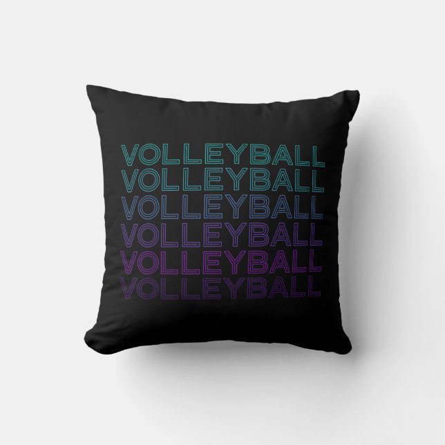 Volleyball Player Team Coach Trainer Retro  Cushion (Front)