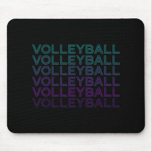 Volleyball Player Team Coach Trainer Retro Mouse Mat